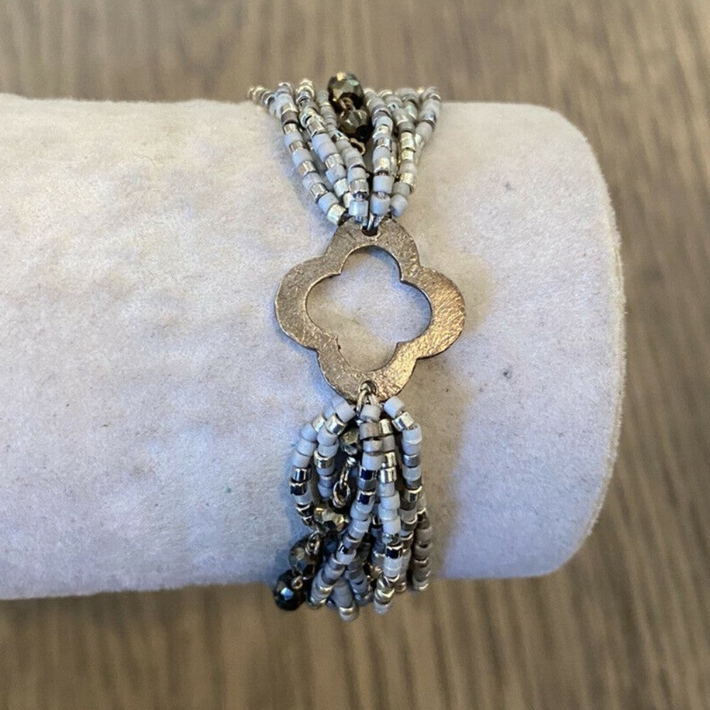 New Authentic Chan Luu Silver Mix Multi Strand Mot